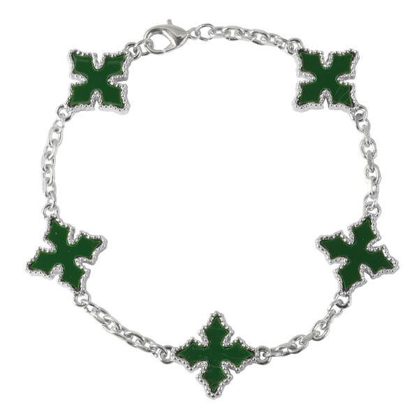 Black Multi Cross Bracelet - HBRS-105