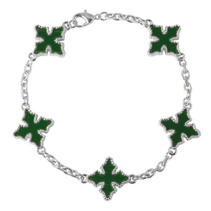 Black Multi Cross Bracelet - HBRS-105