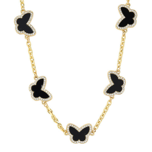 Butterfly Clover Necklace - HCHS-108