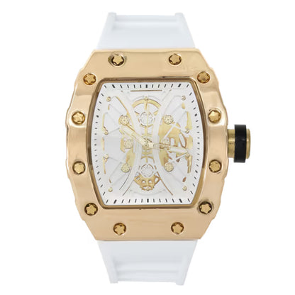 Iced Out 42.5mm Tonneau Watch - 9686-SB