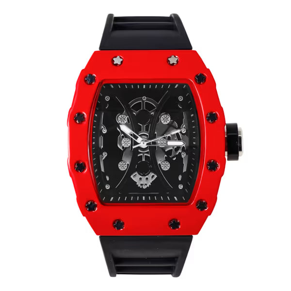 Iced Out 42.5mm Tonneau Watch - 9686-SB