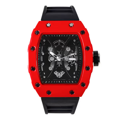 Iced Out 42.5mm Tonneau Watch - 9686-SB