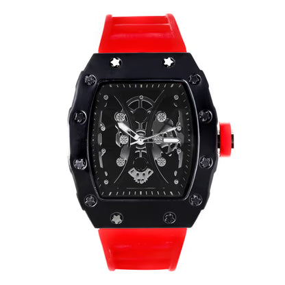 Iced Out 42.5mm Tonneau Watch - 9686-SB