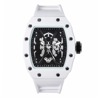 Iced Out 42.5mm Tonneau Watch - 9686-SB