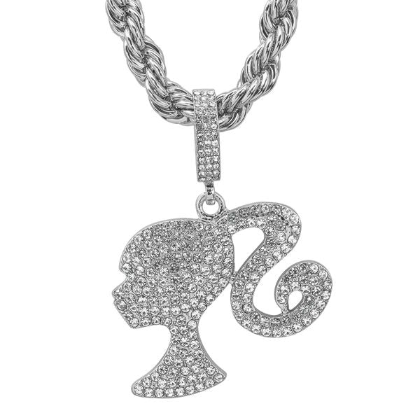 Carded 5K Pendant with Tennis Chain -  101-12