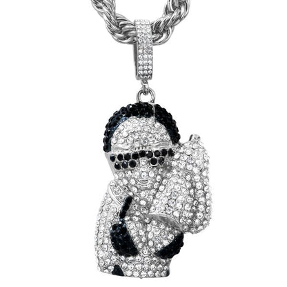 Carded 5K Pendant with Tennis Chain -  101-13