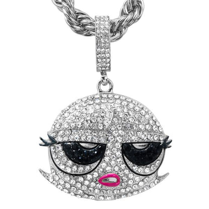 Carded 5K Pendant with Tennis Chain -  101-24