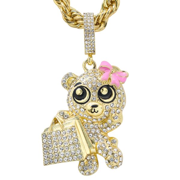 Carded 5K Pendant with Tennis Chain -  101-6