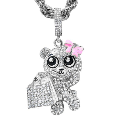 Carded 5K Pendant with Tennis Chain -  101-6