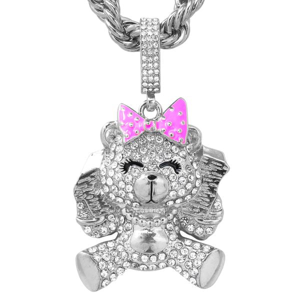 Carded 5K Pendant with Tennis Chain -  101-8