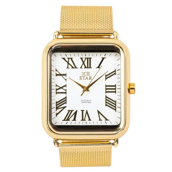 Classic 39mm Square Mesh Band Watch - 8382-MS