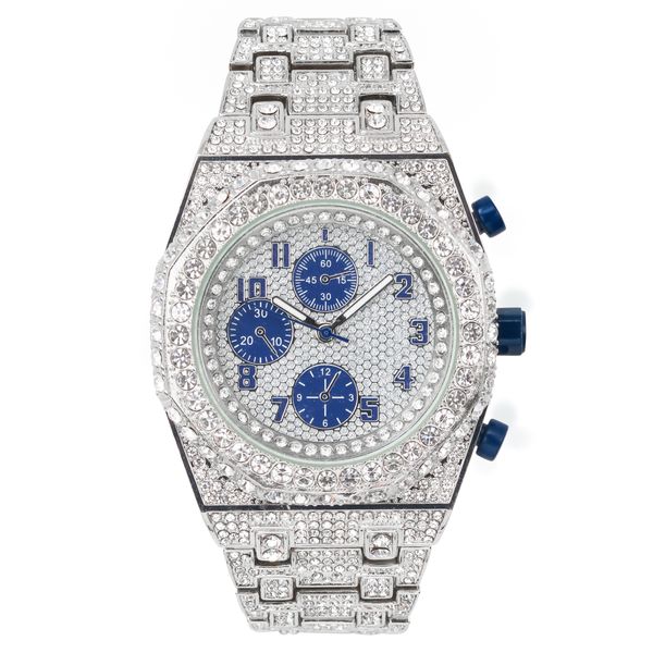 Urban Iced Out Metal Band Watch - 10030-MB