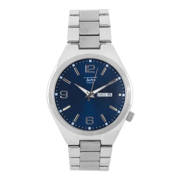 Stainless Steel Round Watch - 10029-MB