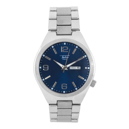 Stainless Steel Round Watch - 10029-MB