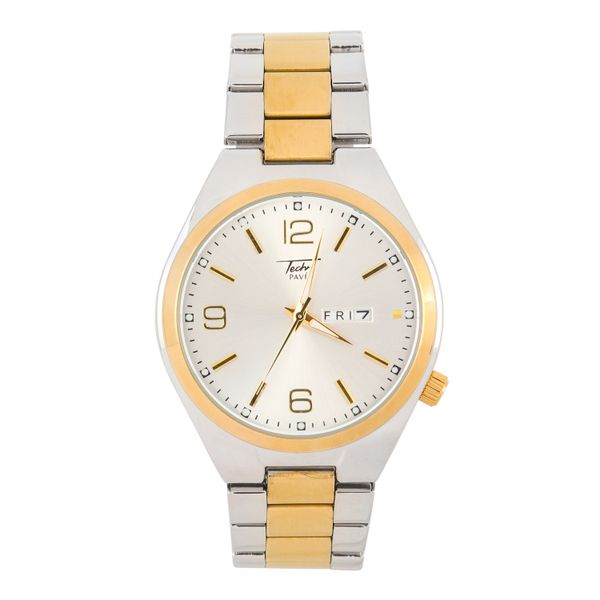 Stainless Steel Round Watch - 10029-MB