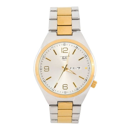 Stainless Steel Round Watch - 10029-MB