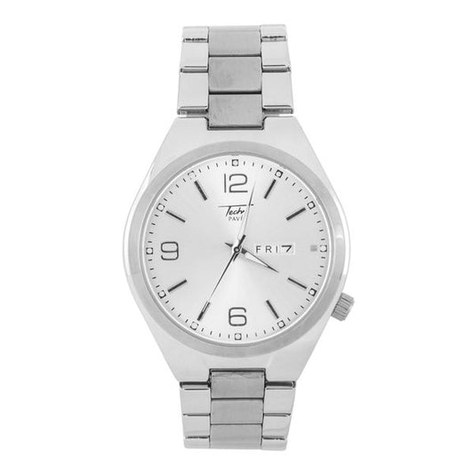 Stainless Steel Round Watch - 10029-MB