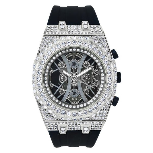 Urban 43mm Silicone Band Watch - 9709C-SB