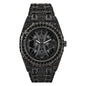 Urban Iced-Out Full Stone Metal Band Watch - 9691C-MB