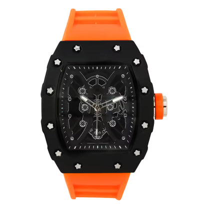 Iced Out 42.5mm Tonneau Watch - 9686-SB