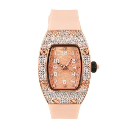 Ladies Silicone Band Watch -  10058-SB