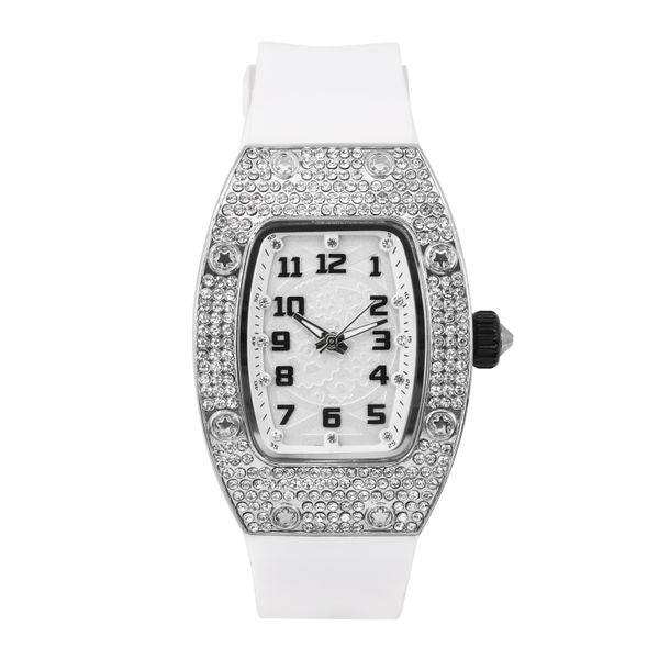 Ladies Silicone Band Watch -  10058-SB