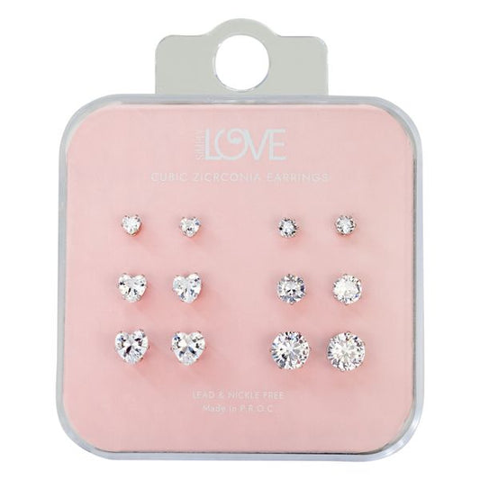Carded 6on Earring Sets -  CET-215