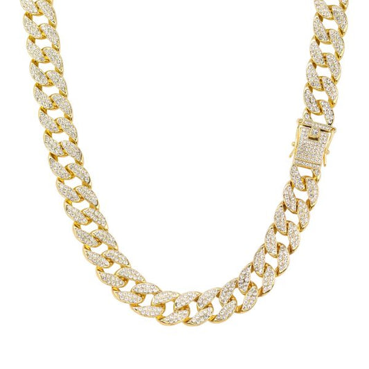 15mm Iced Cuban Chain - HSCH-202