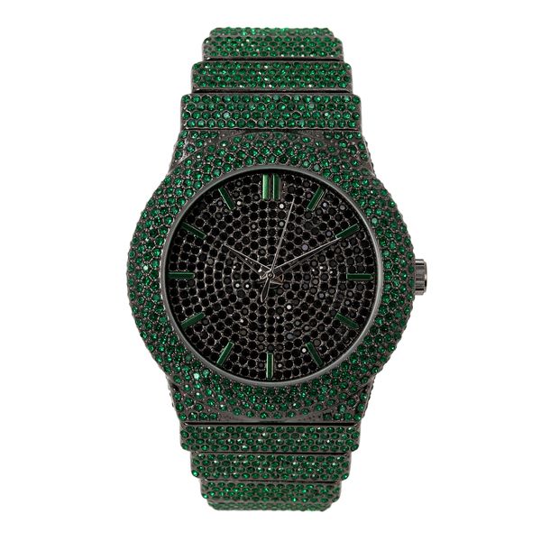 Urban Iced-Out 47mm Chandelier Metal Band Watch - 9833-MB