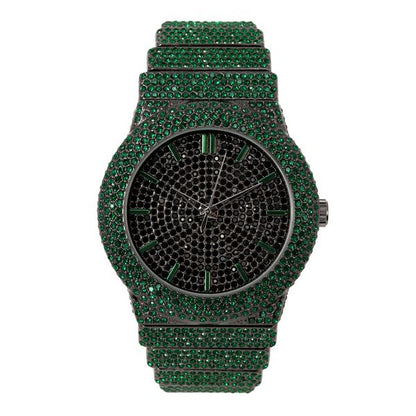 Urban Iced-Out 47mm Chandelier Metal Band Watch - 9833-MB