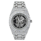 Urban Iced-Out Full Stone Metal Band Watch - 9691C-MB