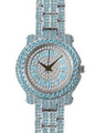 Ladies Iced-Out 35mm Metal Band Watch - 7341L-MB