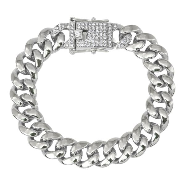 13mm Solid Cuban Bracelet - HCCH-213-B