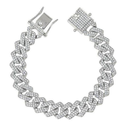 14mm Iced-Out Brcelets - IOCH-206-B