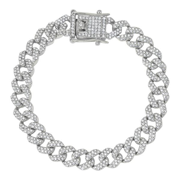 10mm Iced-Out Brcelets - IOCH-209-B