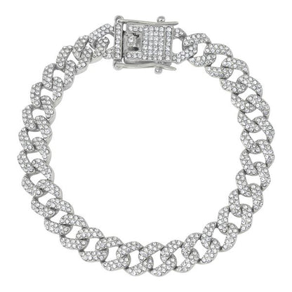 10mm Iced-Out Brcelets - IOCH-209-B
