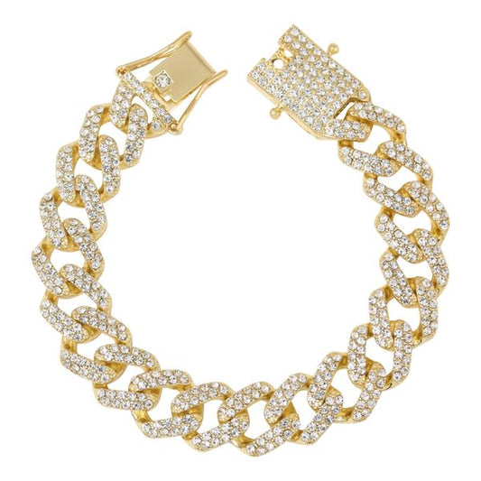 12mm Iced-Out Brcelets - IOCH-214-B