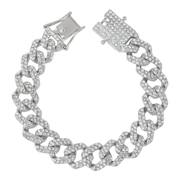 12mm Iced-Out Brcelets - IOCH-214-B