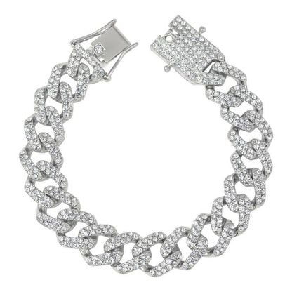 12mm Iced-Out Brcelets - IOCH-214-B