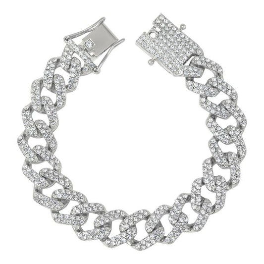 12mm Iced-Out Brcelets - IOCH-214-B