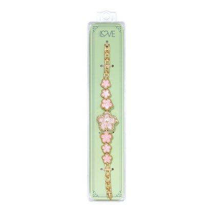 Ladies Clover Metal Band Watches - 5CLWB