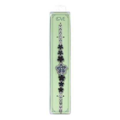 Ladies Clover Metal Band Watches - 5CLWB