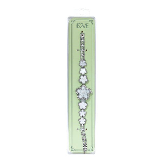 Ladies Clover Metal Band Watches - 5CLWB