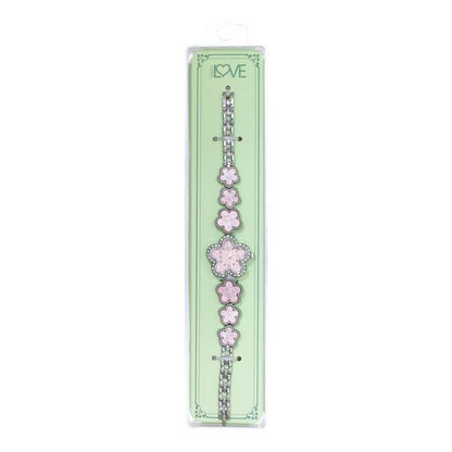 Ladies Clover Metal Band Watches - 5CLWB