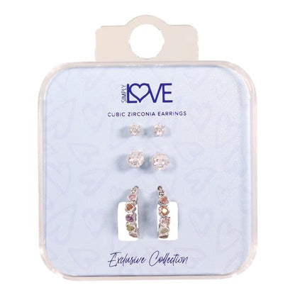 Carded 3on Earring Sets -  3HE-101