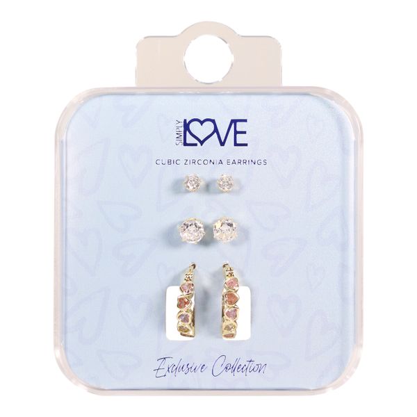 Carded 3on Earring Sets -  3HE-101