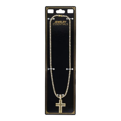 Cross Pendant With Tennis Chain - CRDTN-1240