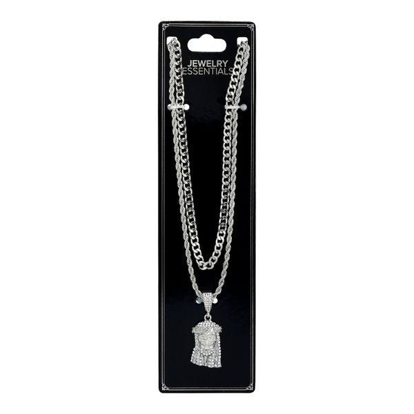 1000 Series Pendant With Rope And Cuban Chain - L22-104
