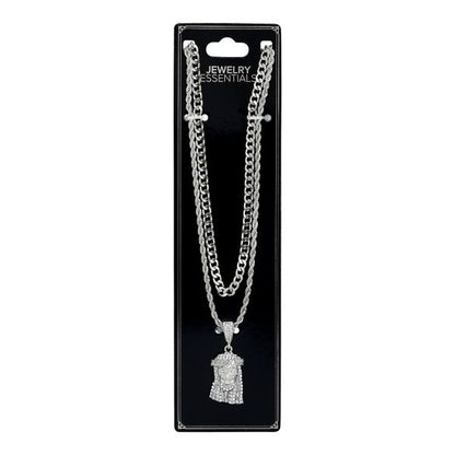 1000 Series Pendant With Rope And Cuban Chain - L22-104