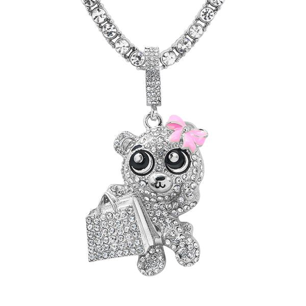 Carded 5K Pendant with Tennis Chain -  101-6
